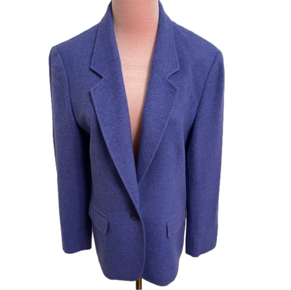 Pendleton Jackets & Blazers - Vintage Pendleton 100% Virgin Wool Blue Blazer Size 14